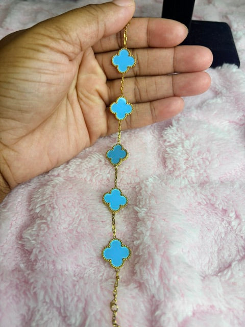 Turquoise Kolorful Klover Bracelet – 15mm
