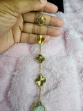 Rich Brown & Gold Kolorful Klover Bracelet – 15mm