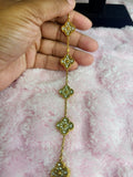 Gold Beaded Kolorful Klover Bracelet – 15mm