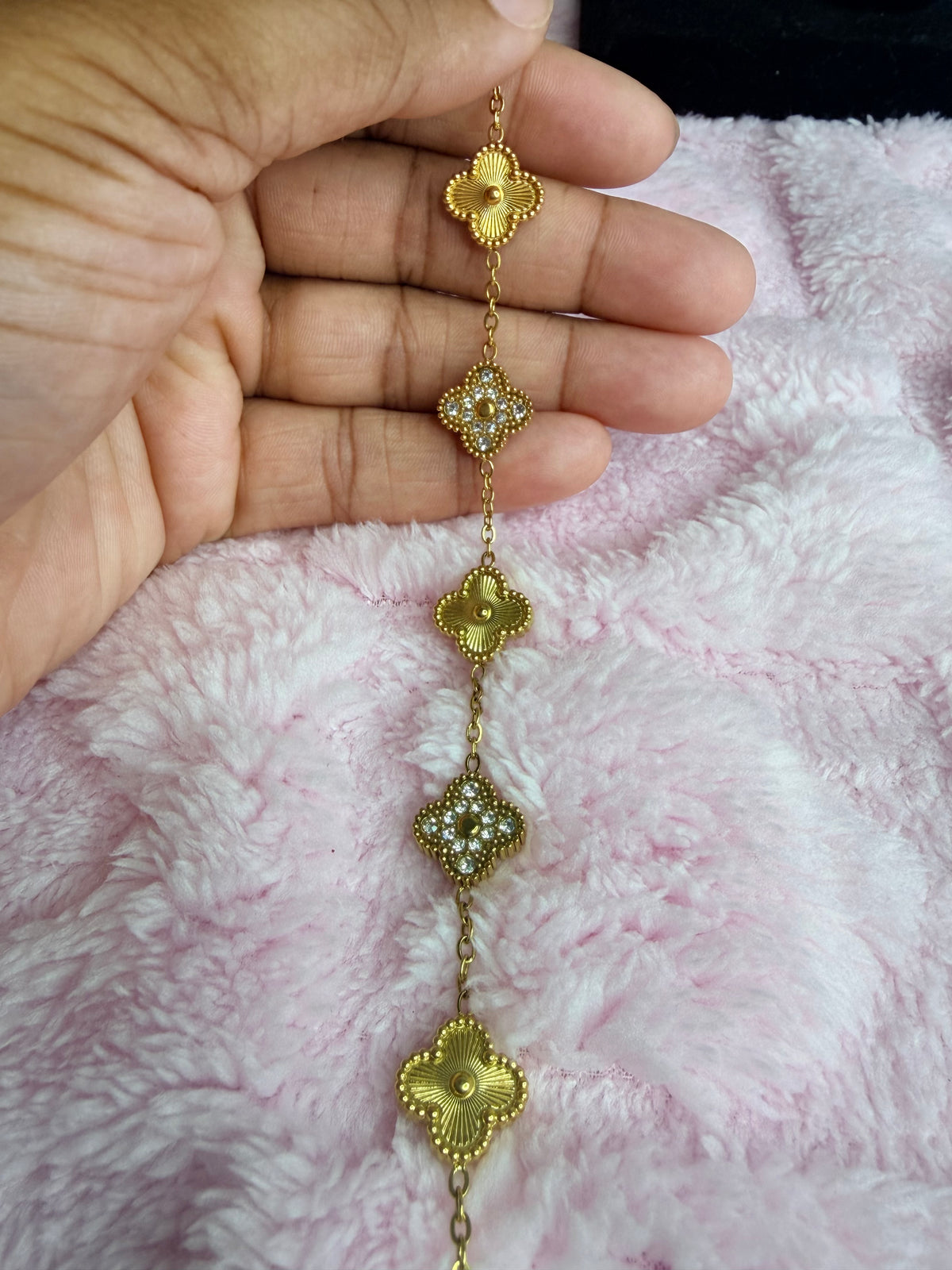 Gold Beaded Kolorful Klover Bracelet – 13mm
