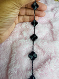 Obsidian Kolorful Klover Bracelet – 15mm