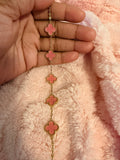 Coral Pink Kolorful Klover Bracelet – 13mm