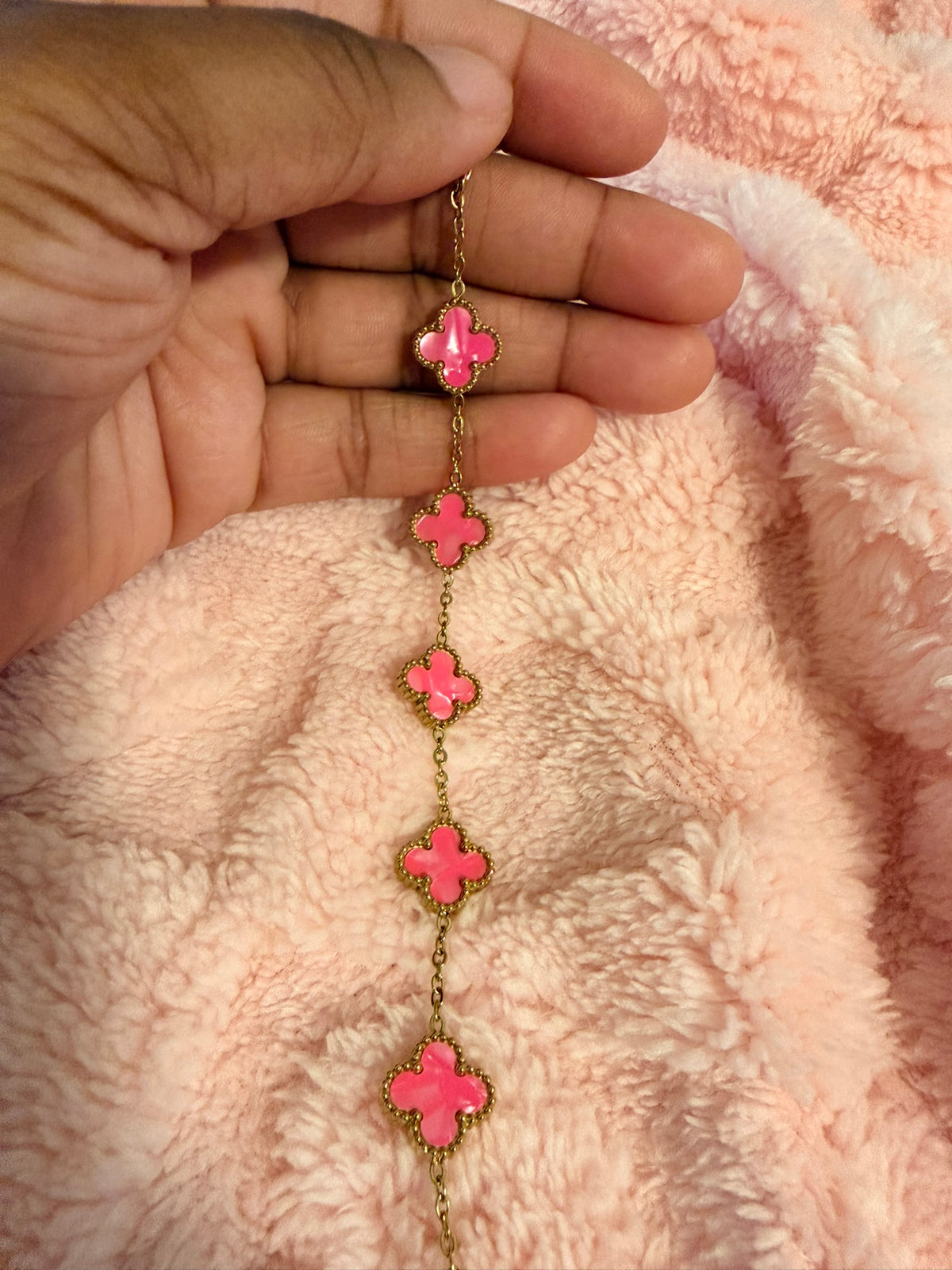 Hot Pink Kolorful Klover Bracelet – 13mm