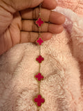 Raspberry Pink Kolorful Klover Bracelet – 13mm