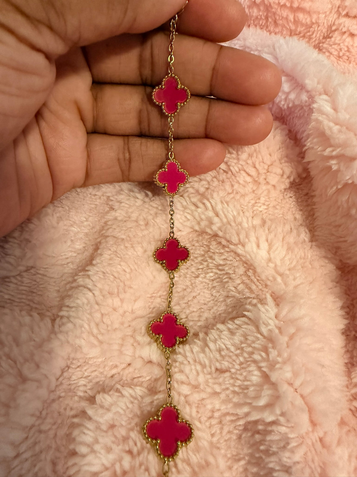 Raspberry Pink Kolorful Klover Bracelet – 13mm