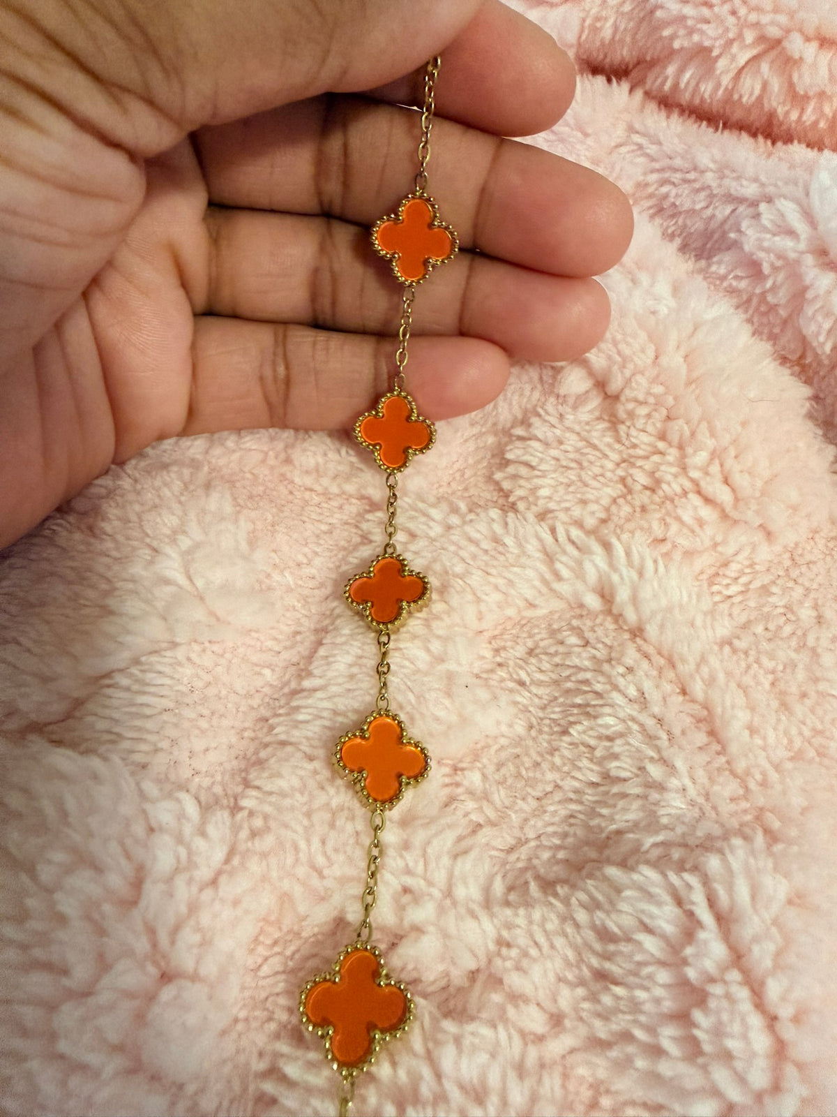 Pumpkin Orange Kolorful Klover Bracelet – 13mm