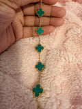 Teal Malachite-Inspired Kolorful Klover Bracelet – 13mm