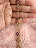 Garnet & Champagne Kaleidoscope Bracelet