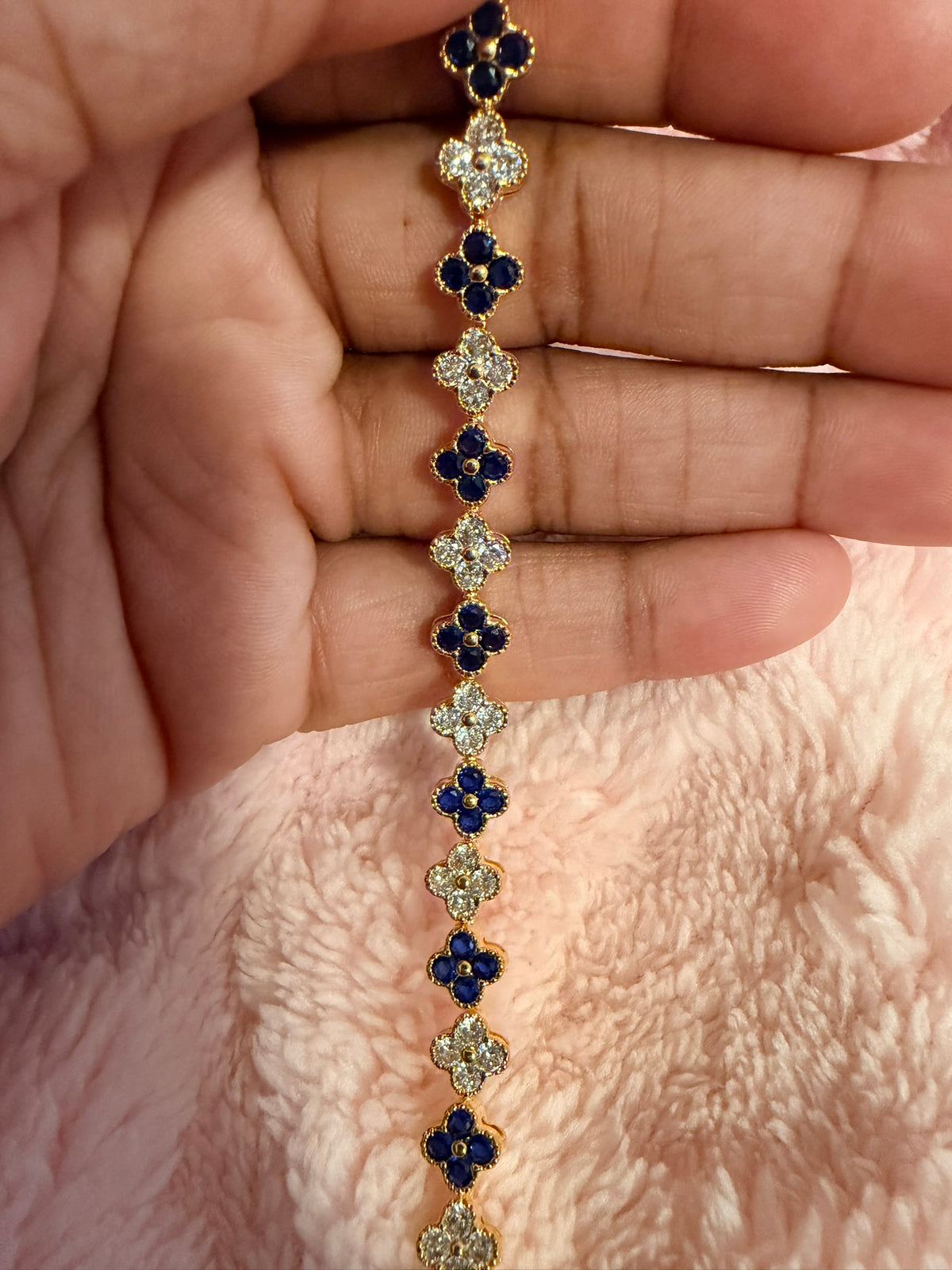 Navy Blue Karat Bracelet