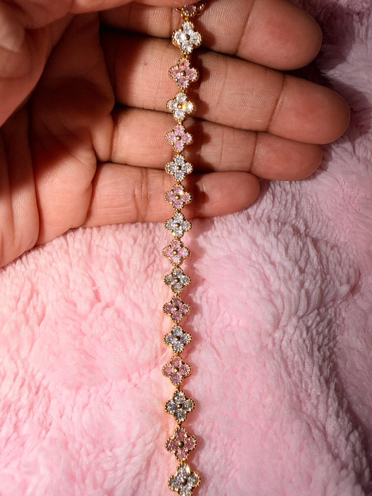 Blush & Crystal Karat Bracelet