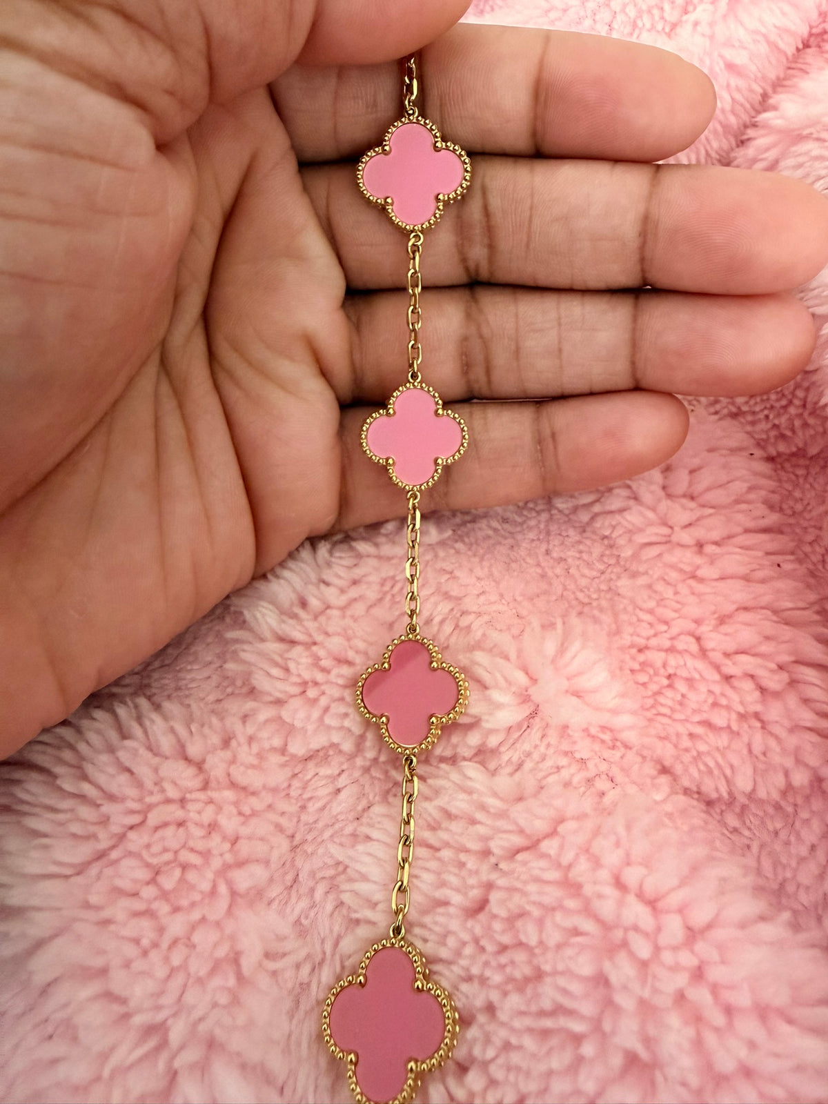 Bubble Gum Pink Kolorful Klover Bracelet – 15mm