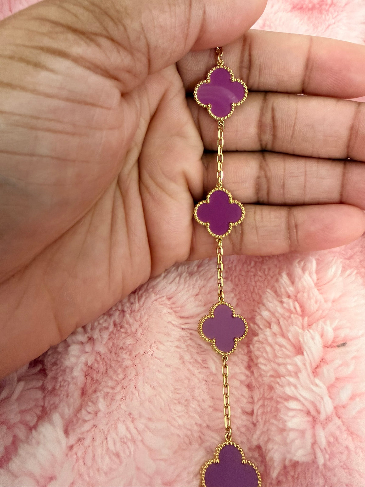 Plum Purple Kolorful Klover Bracelet – 15mm