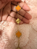 Pumpkin Orange Kolorful Klover Bracelet – 15mm