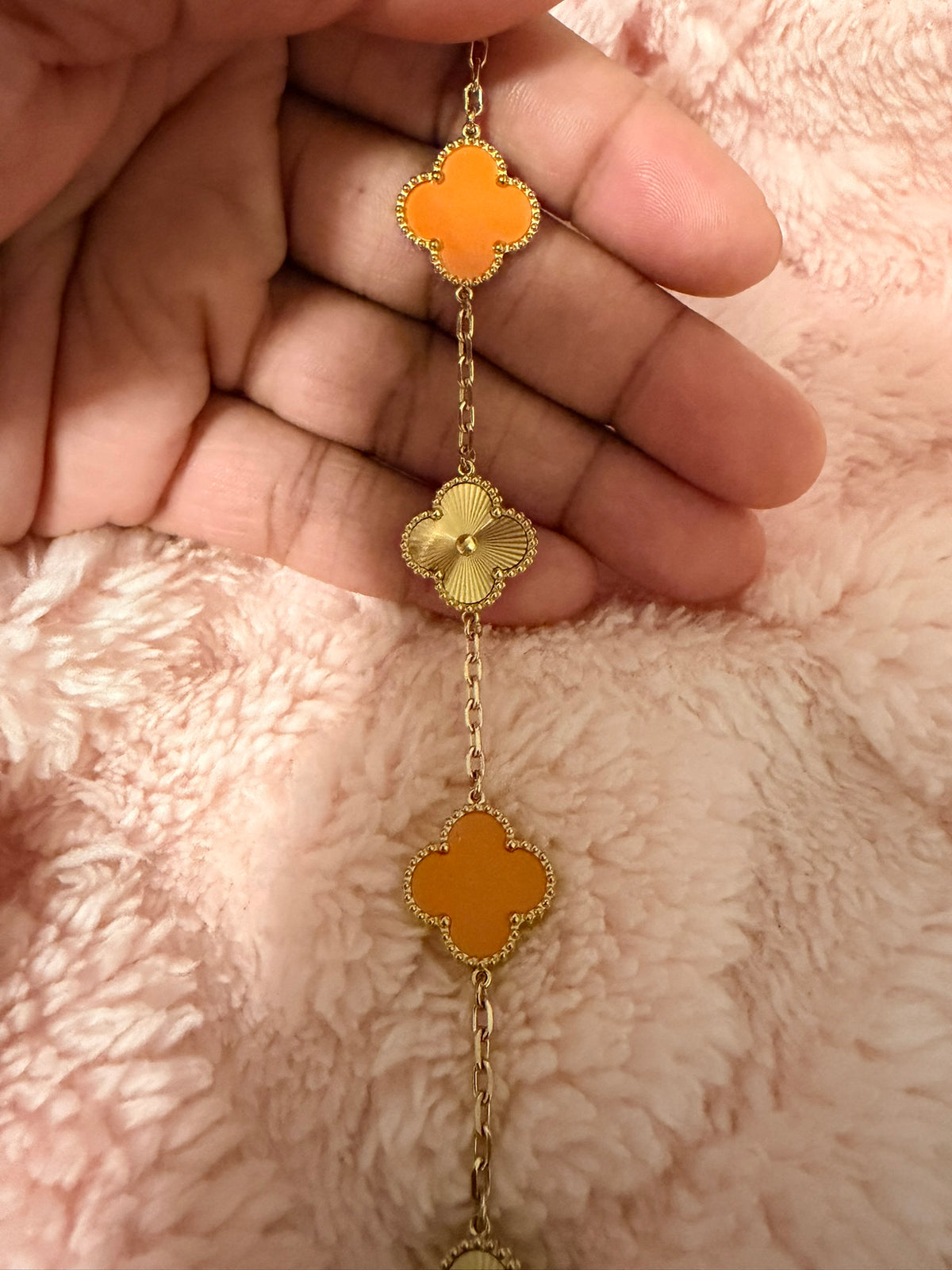 Pumpkin Orange Kolorful Klover Bracelet – 15mm