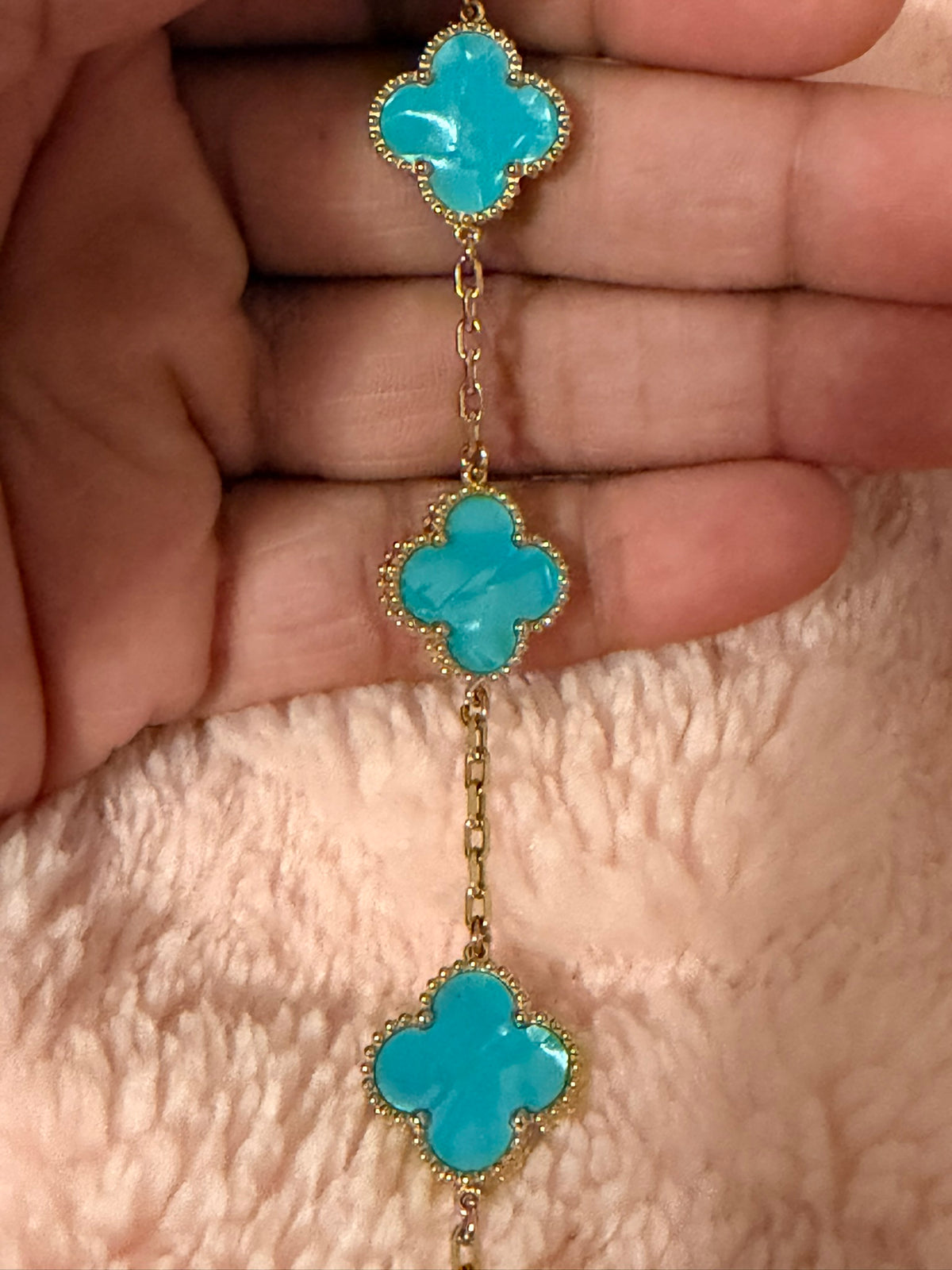 Lagoon Blue Kolorful Klover Bracelet – 15mm